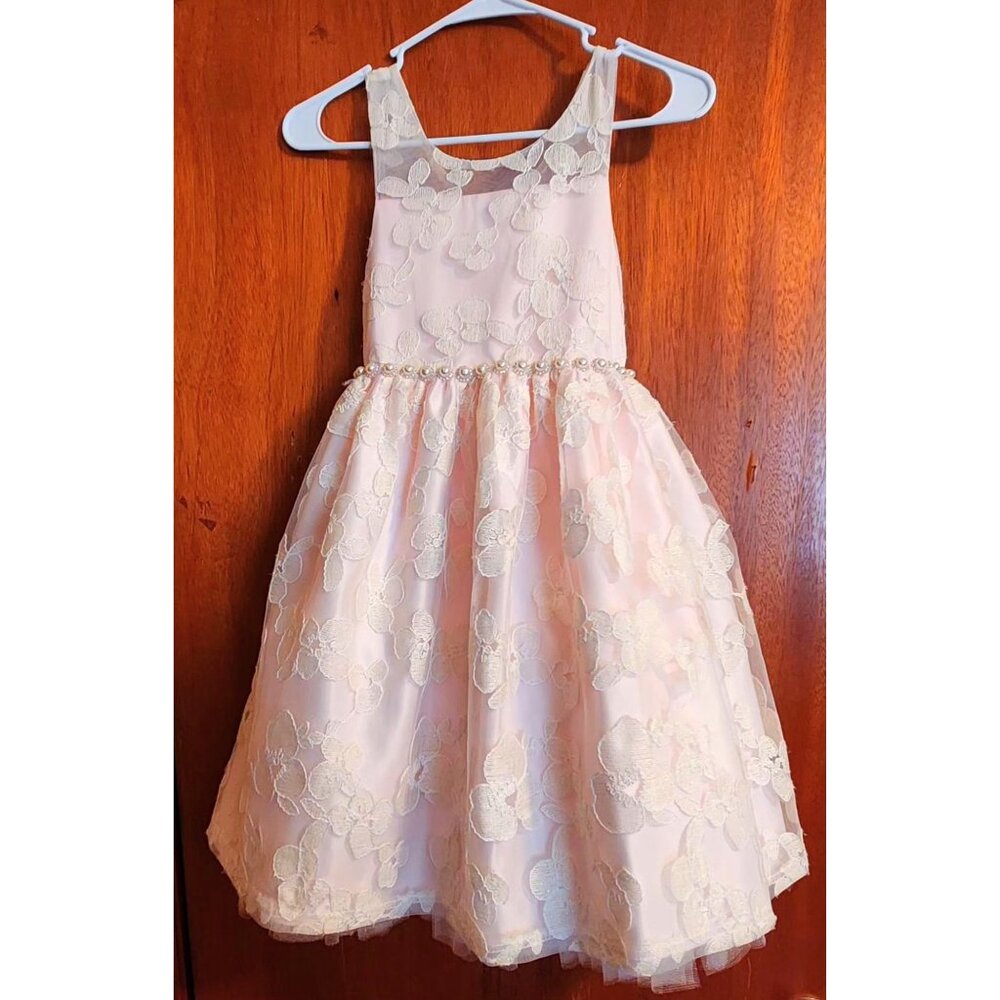 American Princess Blush Floral Kids Dress